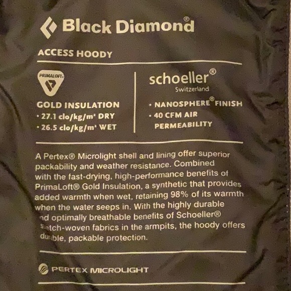 Black Diamond W ACCESS HOODY - Nickel - Small - Picture 13 of 16